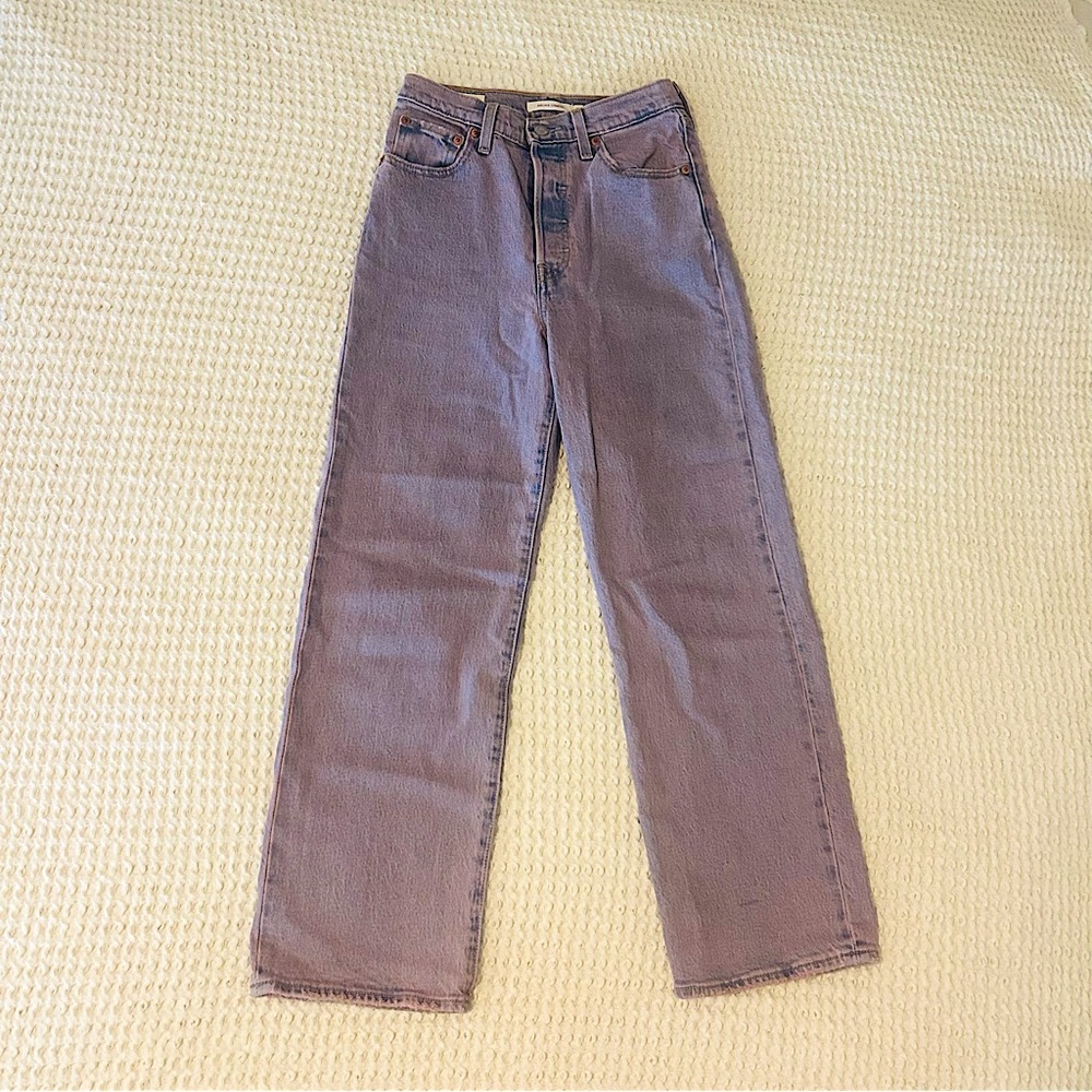 Levi’s Ribcage Lavender Free People Jeans